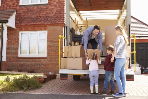 House removalists in Barnet preparing a moving van