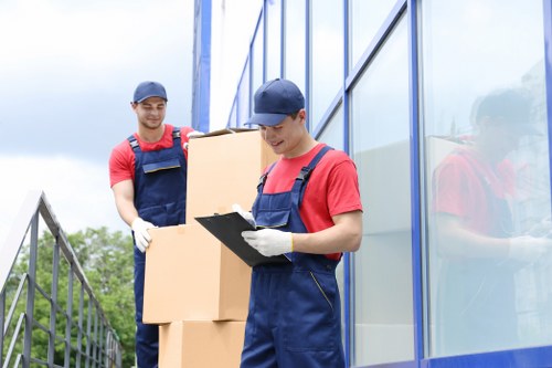 Removal team helping with a home move in Barnet