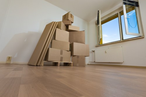 Removal truck ready for a home move in Barnet