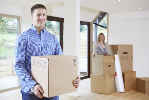 Efficient moving day scene for Barnet removals