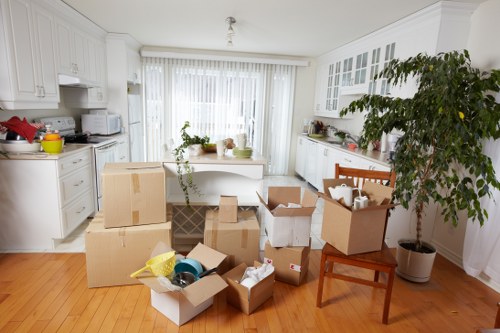 Barnet commercial relocation showing office equipment and transport