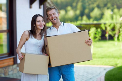 Recycling and waste separation during a Barnet home clearance