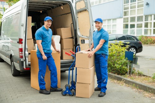 Business relocation with a removal van in Barnet