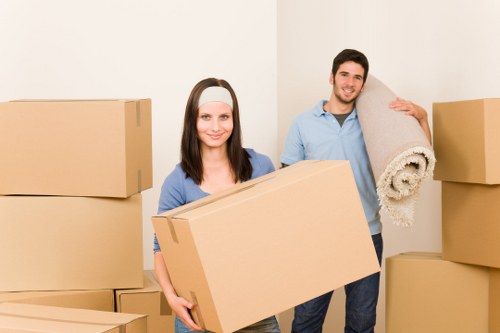 Professional team loading furniture for same day removals