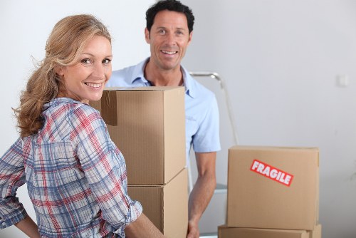 Professional movers handling a house removal in Barnet