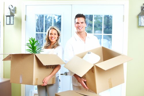 Packing tips and labelled boxes for student removals in Barnet