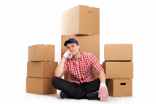 Boxes and moving supplies used by packing services in Barnet